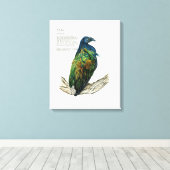 キャンバス上色彩の鮮やかのハンドバードプリント キャンバスプリント (インサイチュ (ウッドフロア))