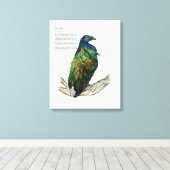 キャンバス上色彩の鮮やかのハンドバードプリント キャンバスプリント (インサイチュ (ウッドフロア))