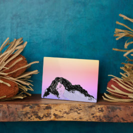 キャンバス付きイーゼル：あなたの考え フォトプラーク