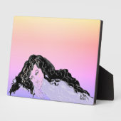 キャンバス付きイーゼル：あなたの考え フォトプラーク (側面)