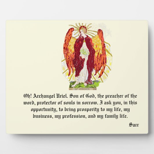 キャンバス付きイーゼル  :  アルカンゲル・ウリエル フォトプラーク (正面)