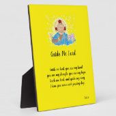 キャンバス付きイーゼル：主の祈りの言葉 フォトプラーク (側面)