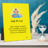 キャンバス付きイーゼル：主の祈りの言葉 フォトプラーク (側面)