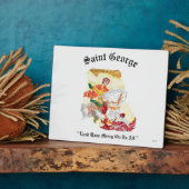 キャンバス付きイーゼル：聖ジョージ フォトプラーク (側面)