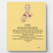 キャンバス付きイーゼル：聖ニコラス祈りの言葉 フォトプラーク (正面)