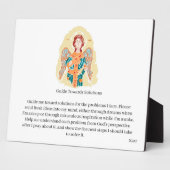 キャンバス付きイーゼル： Archangel Gabriel フォトプラーク (側面)