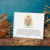 キャンバス付きイーゼル： Archangel Gabriel フォトプラーク (側面)