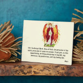 キャンバス付きイーゼル： Archangel Uriel フォトプラーク (側面)