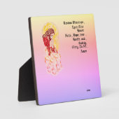 キャンバス付き卓上イーゼル賛美:この家 フォトプラーク (正面)