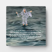 キャンバス付き卓上イーゼル : イエスが水の上を歩く, フォトプラーク (正面)