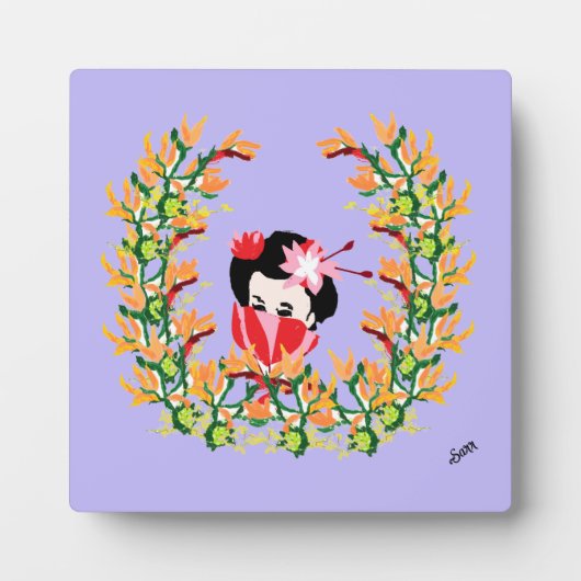 キャンバス付き卓上イーゼル：エレガント フォトプラーク (正面)