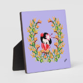 キャンバス付き卓上イーゼル：エレガント フォトプラーク (正面)