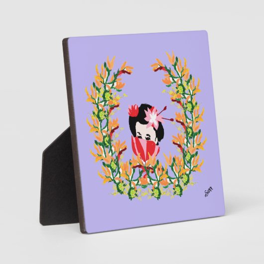 キャンバス付き卓上イーゼル：エレガント フォトプラーク (正面)