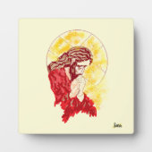 キャンバス付き卓上イーゼル：キリスト祈りの言葉 フォトプラーク (正面)