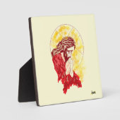 キャンバス付き卓上イーゼル：キリスト祈りの言葉 フォトプラーク (正面)