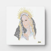 キャンバス付き卓上イーゼル；ヴァージンメアリー フォトプラーク (正面)