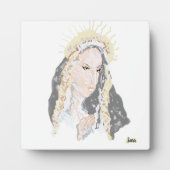 キャンバス付き卓上イーゼル：ヴァージンメアリー フォトプラーク (正面)