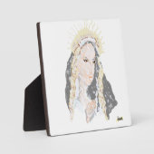 キャンバス付き卓上イーゼル：ヴァージンメアリー フォトプラーク (正面)