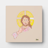 キャンバス付き卓上イーゼル：主があなたと共に フォトプラーク (正面)