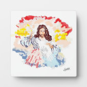 キャンバス付き卓上イーゼル：主イエス・キリスト フォトプラーク (正面)