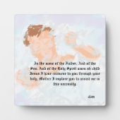 キャンバス付き卓上イーゼル：救い主イエス・キリスト フォトプラーク (正面)