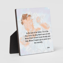 キャンバス付き卓上イーゼル：救い主イエス・キリスト フォトプラーク