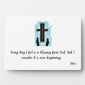 キャンバス付イーゼル：愛の祈りの言葉 フォトプラーク (正面)