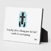 キャンバス付イーゼル：愛の祈りの言葉 フォトプラーク (側面)