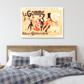 キャンバス再生ヴィンテージフランスのポスター キャンバスプリント (インサイチュ (寝室))