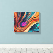 キャンバス印刷と混合カラーデザイン キャンバスプリント (インサイチュ (ウッドフロア))