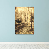 キャンバス印刷の風景に対する古い効果の写真 キャンバスプリント (インサイチュ (ウッドフロア))