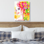 キャンバス印刷春女性。 キャンバスプリント (インサイチュ (寝室))