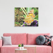 キャンバス印刷 – オレンジ色の蝶 キャンバスプリント (インサイチュ (リビング))