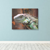 キャンバス印刷(カラフルイグアナ) キャンバスプリント (インサイチュ (ウッドフロア))