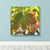 キャンバス印刷 – ブドウつる植物 キャンバスプリント (インサイチュ (ウッドフロア))