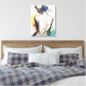 キャンバス印刷、女性シルエット絵画ズ キャンバスプリント (インサイチュ (寝室))