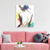 キャンバス印刷、女性シルエット絵画ズ キャンバスプリント (インサイチュ (リビング))