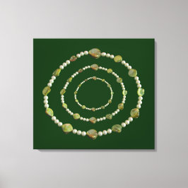 キャンバス印刷 – 真珠と石 キャンバスプリント