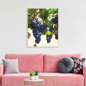 キャンバス印刷 – 紫ブドウつる植物 キャンバスプリント (インサイチュ (リビング))