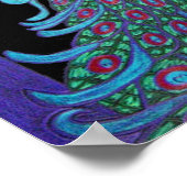 キャンバス印刷 – 誇りを持った Peacock ポスター (角)