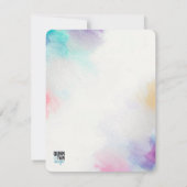 キャンバス色彩の鮮やか ノートカード (裏面)