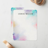 キャンバス色彩の鮮やか ノートカード (正面/裏面インサイチュ)