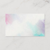 キャンバス色彩の鮮やか 名刺 (裏面)