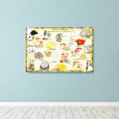 キャンバス30x20バーモントのキノコ キャンバスプリント (インサイチュ (ウッドフロア))