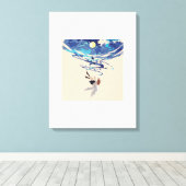 キャンバス・アート「落ちる天使」 キャンバスプリント (インサイチュ (ウッドフロア))