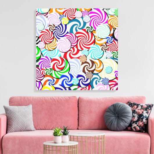 キャンバス – 包まれた - Candy Collage (インサイチュ (リビング))