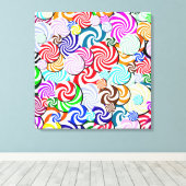 キャンバス – 包まれた - Candy Collage (インサイチュ (ウッドフロア))