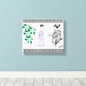 キャンバス：古代ギリシャ語 キャンバスプリント (インサイチュ (ウッドフロア))