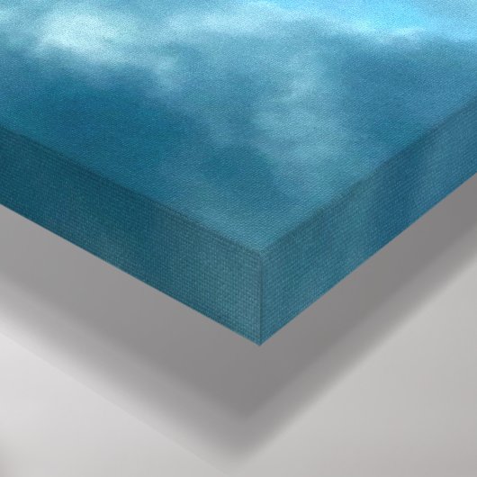 キャンバス「嵐の後の虹」 キャンバスプリント (コーナー (底面))