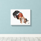 キャンバス：怠惰な日 キャンバスプリント (インサイチュ (ウッドフロア))